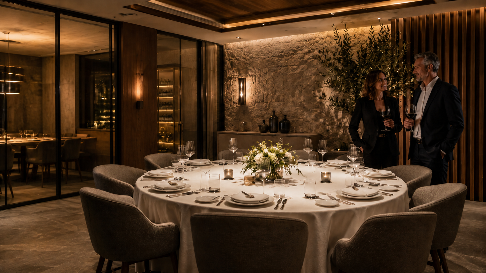 Cena de empresa en Alicante en entorno corporativo