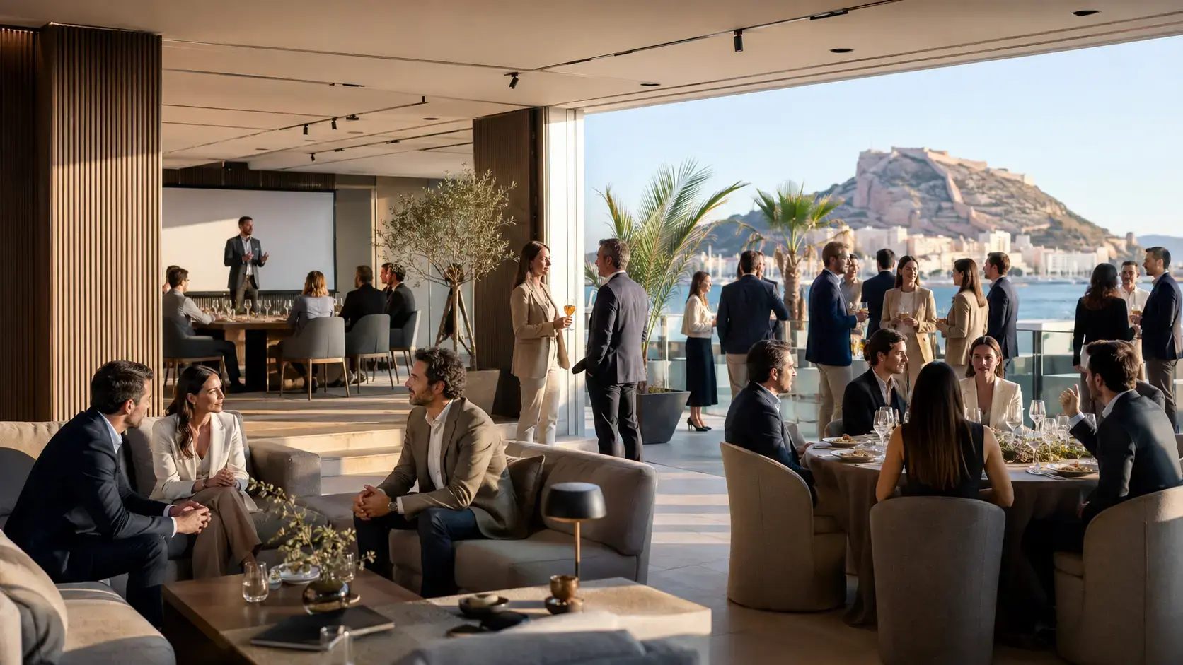 Evento de empresa en Alicante con formato corporativo