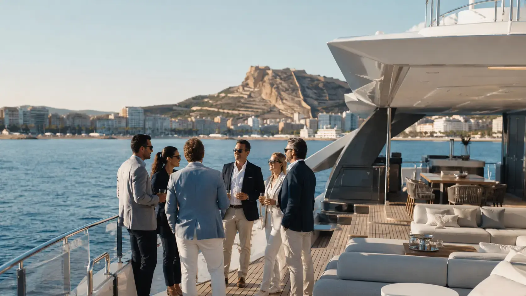 Paseo en barco corporativo en Alicante